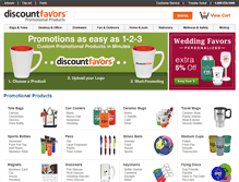 Tablet Screenshot of discountfavors.com